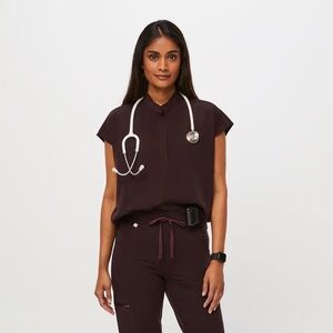 Figs Scrubs Espresso Brown Set